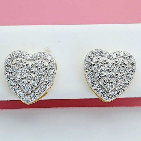 "925 Sterling Silver Cubic Zirconia Earrings, U19254614 - Picture 1 of 10